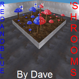 Red and Blue 'shrooms